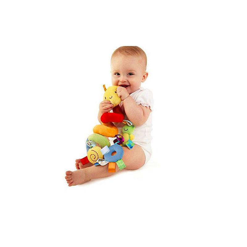 Подвесная плюшевая игрушка-гусеница для детской кроватки: Красочный бортик для детской кроватки и успокаивающая развивающая игрушка для раннего возраста