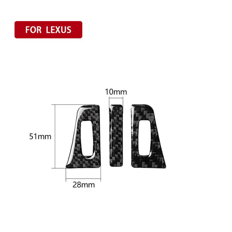 For Lexus NX 200 200t 300h Car Accessories Air Outlet Panel Decorate Carbon Fiber Interior Trim Car Stickers 3D Patch