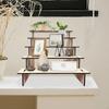 Wooden Display Riser Wood Shelf Modern Decor Showcase Lightweight Desktop Figures