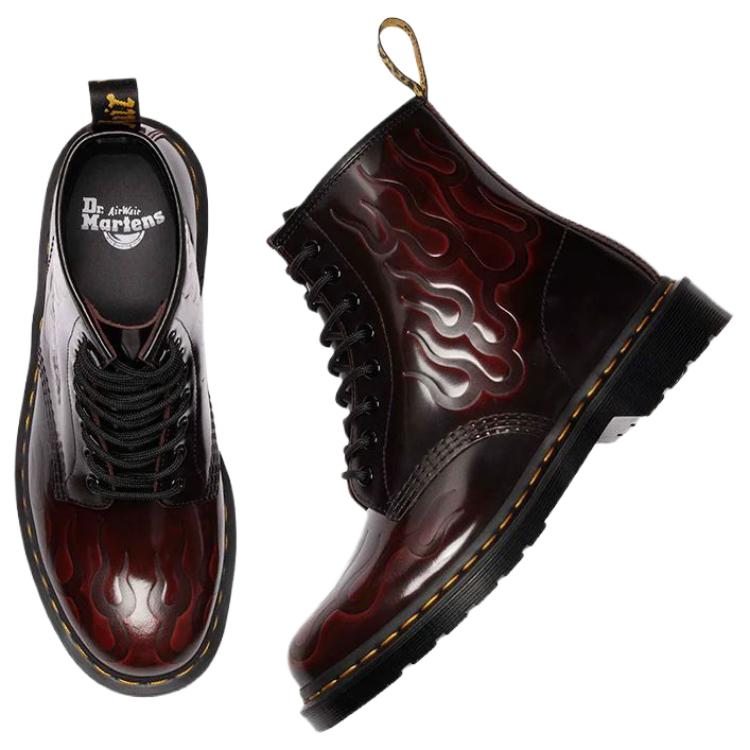 Dr. Martens 1460 Leather Lace-Up Vintage Boots Unisex Boots Cherry-Red 41764600