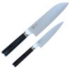 Knife Set of 2 a Cutlery Manufacturer Founded In Stainless Home Gift (Santoku Petty) [Musubi] "Mitsubishi Knives, Long-established 1896" Meat, Fish,