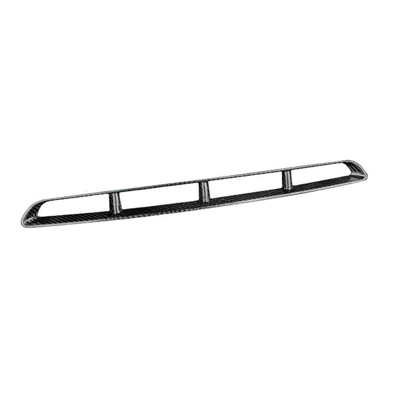 For Abarth 595 2017-2024 Real Carbon Fiber Front Center Grille Trim Sticker Car Decoration