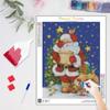 5D DIY Алмазная картина Санта-Клаус Мозаика Алмазная вышивка Рождественская звезда Украшение дома Искусство 30x40 см/12x16 дюймов