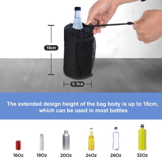 Изолированный держатель для чашки из ткани Оксфорд со сливным зажимом для велосипеда, лодки, квадроцикла, водостойкий держатель для напитков для приключений на открытом воздухе