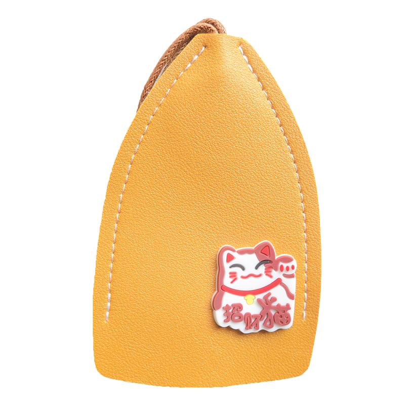 1 шт. Милый выдвижной держатель для ключей из ПУ для ключей, Креативный чехол для ключей, Кожаный брелок, Кожаная сумка для ключей, Коробка для ключей от машины, Чехол