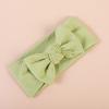 2022 Organic Cotton Baby Bow Knot Knitted Ribbed Infant Newborn Headbands for Babies  18 Colors Baby Accessories