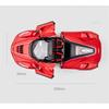 1/24 Laferrari Alloy Open Sports Car Model Diecasts & Toy Vehicles Metal Car Model Simulation Sound and Light Kids Gift