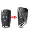 Для Chevrolet Cruze Epica Lova Camaro Impala Для Buick Модифицированный Складной Чехол Брелок 2/3/4/5 Кнопок Флип Пульт Дистанционного Управления Автомобильным Ключом Оболочка
