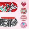 4 Pack Adorable Girl Puppy Printed Doggy Clothes for Small Dogs - Girl Holiday Apparel Dresses(M)