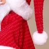 Christmas Stretchable Santa Snowman Reindeer Figurine Decor Standing Toy Kids Holiday Home Party Display