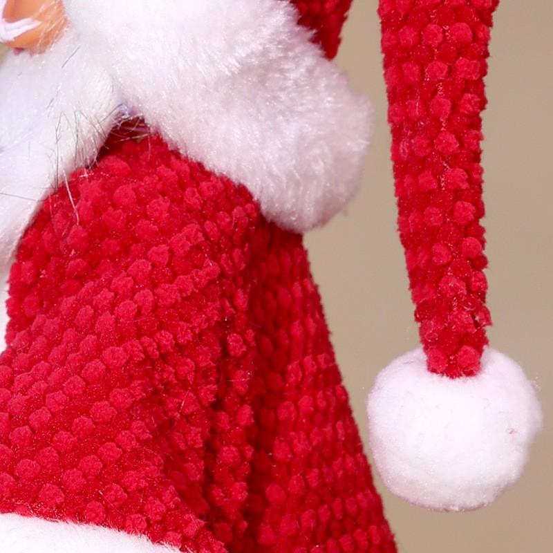 Christmas Stretchable Santa Snowman Reindeer Figurine Decor Standing Toy Kids Holiday Home Party Display