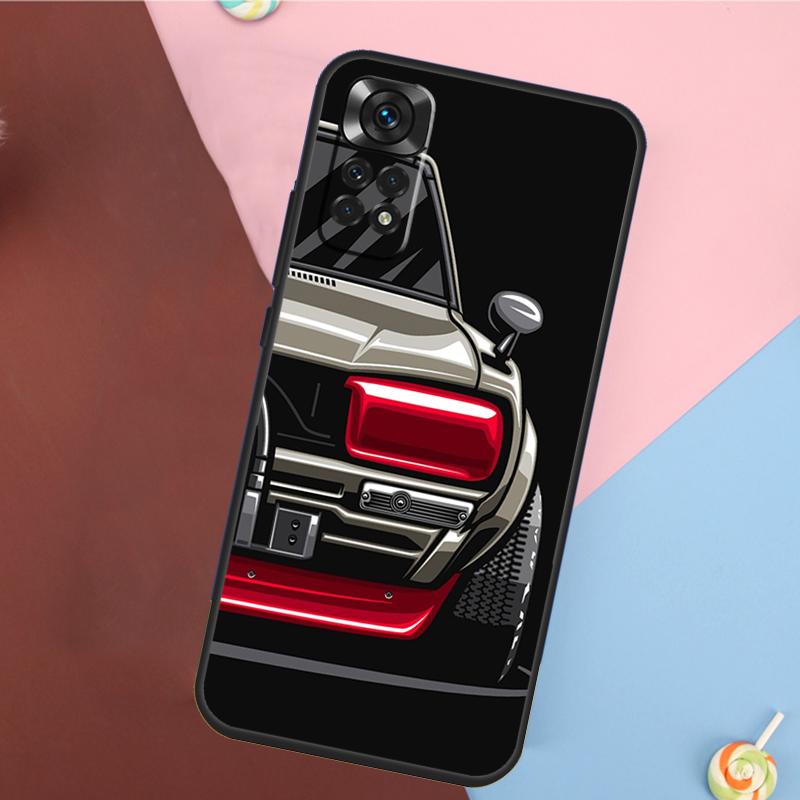 Japan JDM Sports Car Case For Xiaomi Redmi Note 11 11S 10 10S 9 9S 12 Pro Redmi 12C 9C 10A 10C Soft Cover Shell
