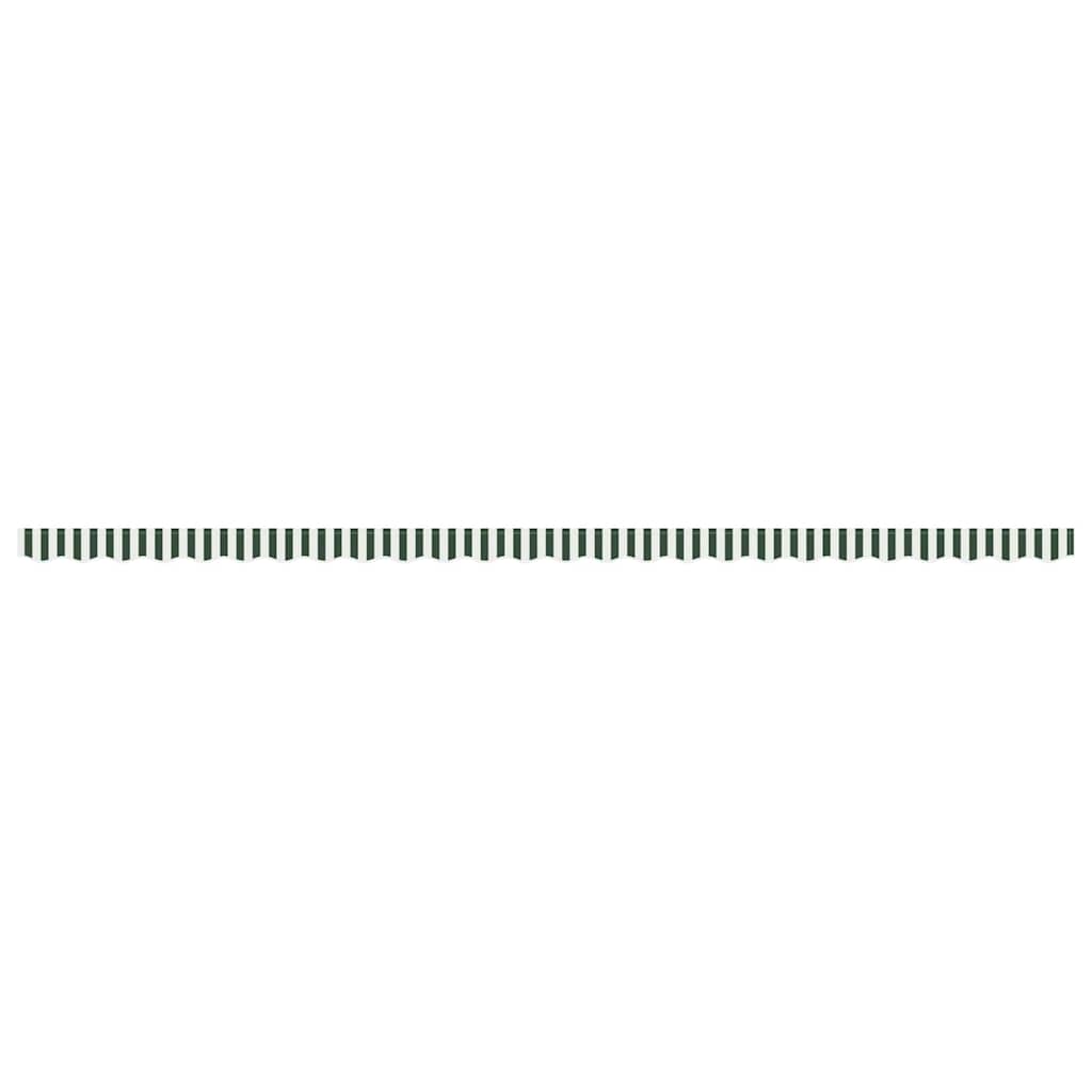 Replacement Awning Skirt Green and White 6 m Polyester