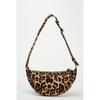 Винтажная сумка-пельмень кроссбоди с леопардовым принтом для женщин – Стильная, повседневная, универсальная, на одно плечо или кроссбоди