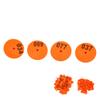 100 шт. ушных бирок для скота, анти-падение свиней, круглая ушная бирка с номером для лис, свиней, овец, оранжевого цвета