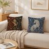Unicorn Millefleurs Cushion Cover Double-Sided Plush Sofa Cushion Covers Organic Breathable Invisible Zipper