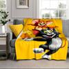 Cat and Mouse Blanket Flannel Blanket for bed, sofa, Camping, Hiking, Picnic Essentials, gift for family Fan gifts
