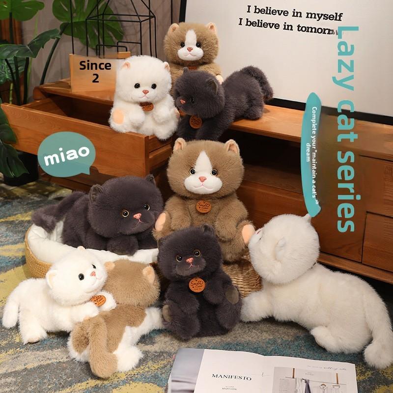 Кошка Ленивая Мягкая Животное Плюшевая Подушка Куклы Украшение Для Домашнего Декора Коллекционеров И