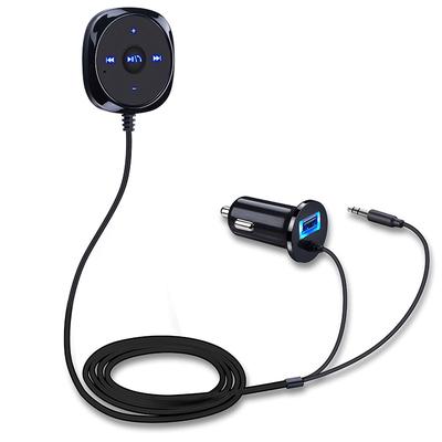 Автомобильный комплект громкой связи Bluetooth MP3 A2DP 3,5 мм AUX аудио музыкальный приемник адаптер 5 В 2,1 А USB зарядное устройство