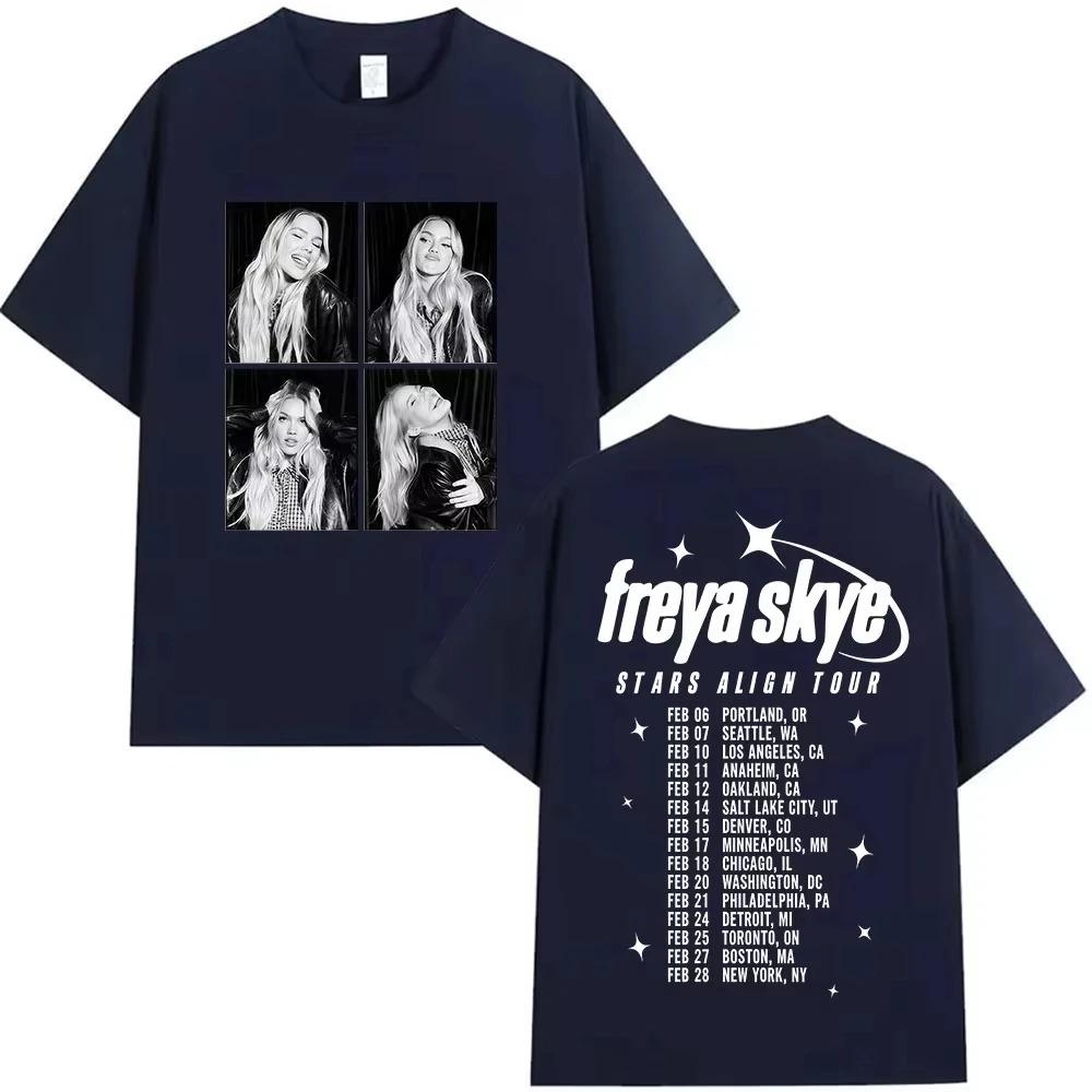 2026 Summer Bestseller Singer Freya Skye Retro Casual Trendy Unisexs Short Sleeve TShirt Loose Breathable Women And Unisex TShirt