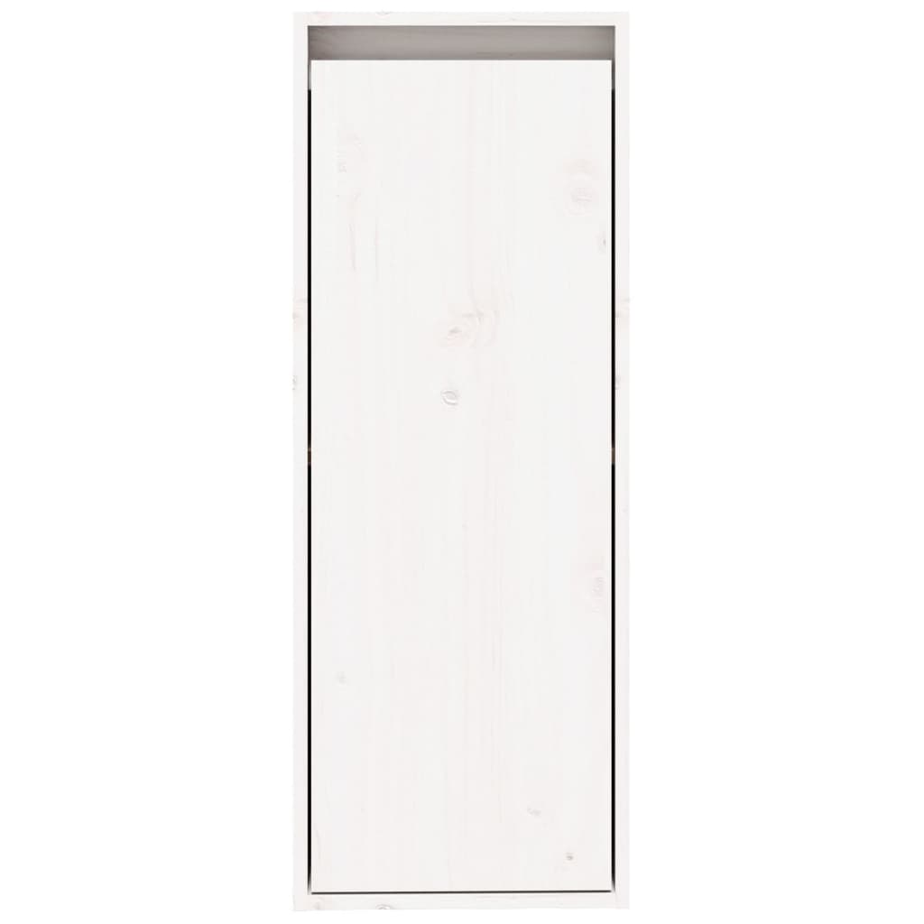 Vidaxl Szafka Ścienna, Biała, 30X30X80 Cm, Lite Drewno Sosnowe