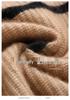 Soft Luxury Cashmere Polo Collar Sweater for Women - Thick, Loose Knit Pullover for Autumn and Winter