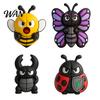 Strong Adhesive Car Decals Door Protector Strip Cute Insect Shape Anti-Collision Bumper Guard Cartoon Accessories Soft PVC Cushion Tape for