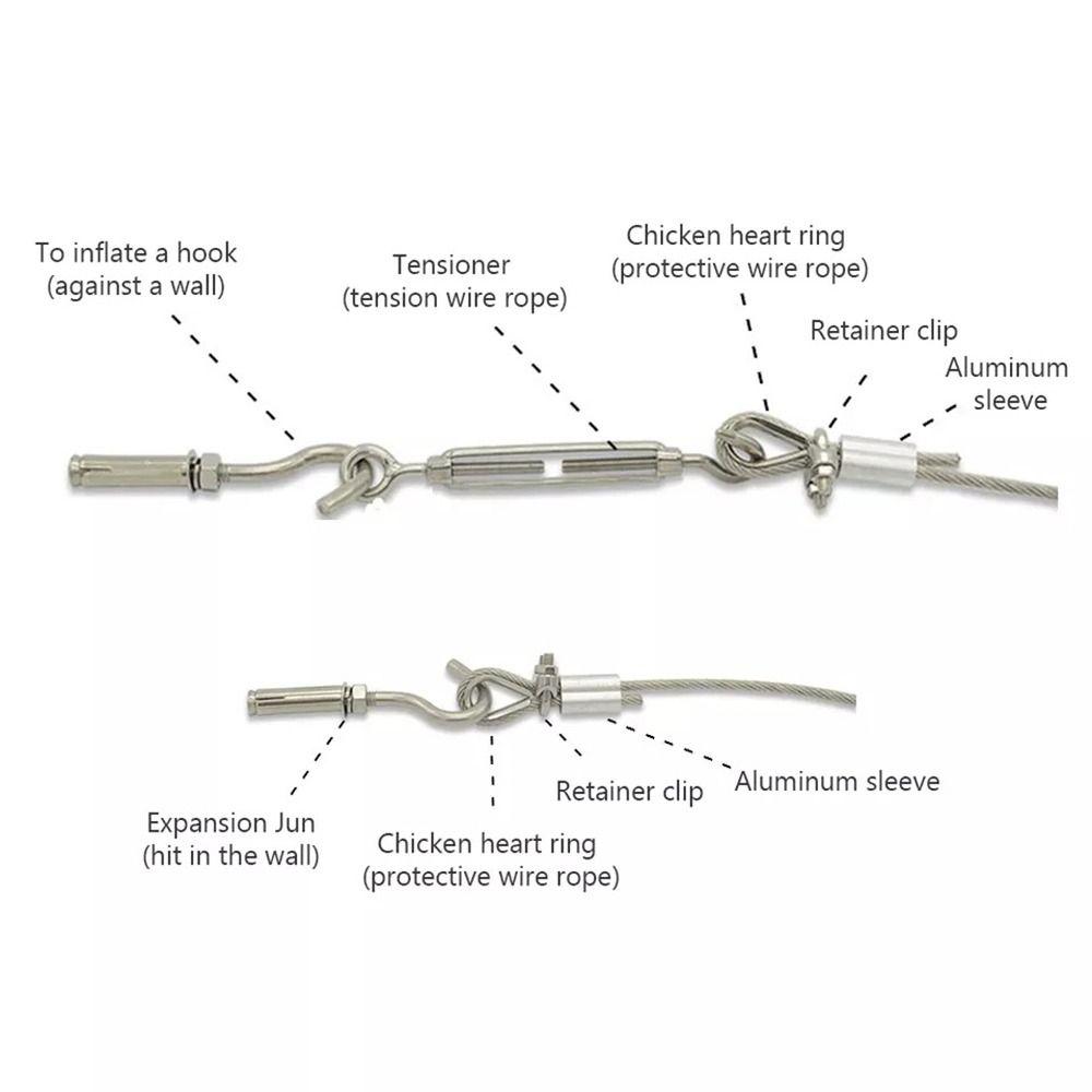 1 шт. крюки и проушины стяжка натяжитель троса M4/M5/M6/M8 304 нержавеющая сталь натяжное устройство линия регулируемая Oc Oo Cc тип