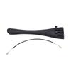 44 Cello Tailpiece Carbon Fiber 4 Tuners String Board with Fine Tuning Nylon Tail Gut Parts