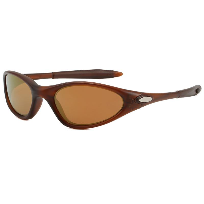 European and American sunglasses for men and women TR Retro Oval Frame Outdoor Cycling and Driving Sunglasses minute