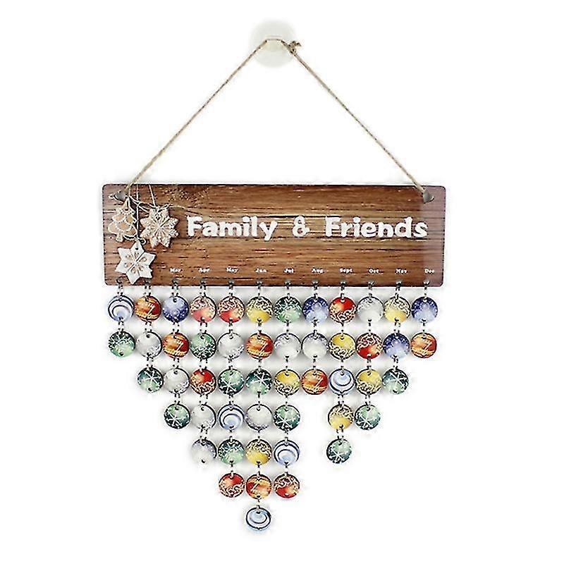Diy Wooden Family Friends Date Mark Sign Sublimation Blanks Calendar Board Decor Diy Hanging Calendar