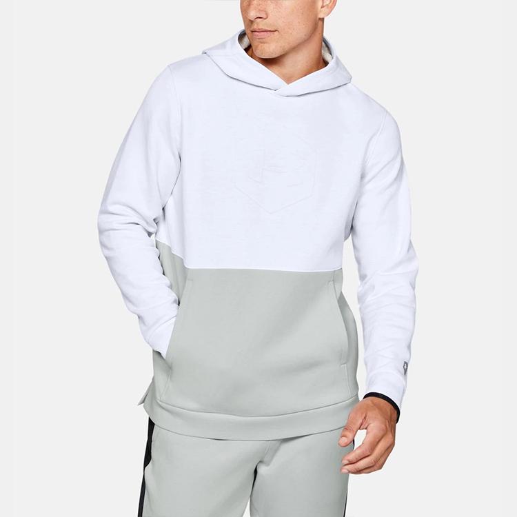 Under Armour Спортивная толстовка с капюшоном Recovery Training для мужчин, белая 1344145-100