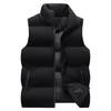Vest Fashion Simple Stand Collar Warm Zipper Windproof Trend Large Size Men'S Youth