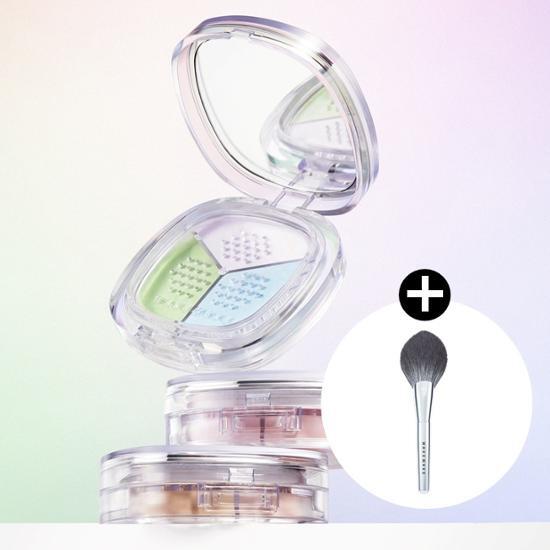 Wake Make Stay Fixer Multi Color Powder 3COLOR Brush Planning