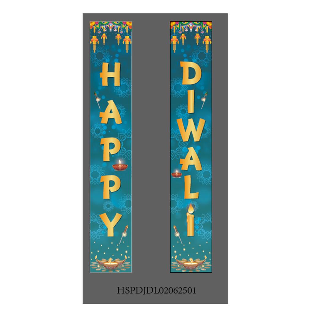 Indian Diwali Outdoor Party Party Decoration Porch Couplet Polyester Cloth Flag