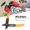 Hand Tools Stripping Pliers Wire Stripper Adjustable Simple Cutter Stripping Pliers Hand Tools 0.5‑4.0mm Yellow Wire Stripper