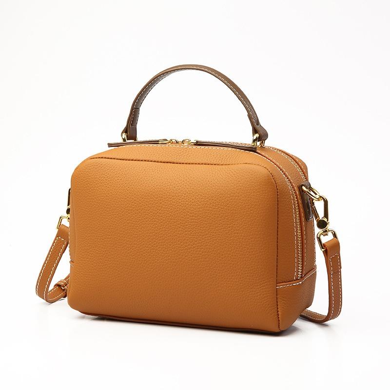 Верхний слой коровьей кожи, маленькая квадратная женская сумка через плечо Superior Sense Simple из натуральной кожи для женщин