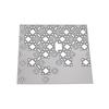 Square Frame Grid Snowflakes Metal Silvery Stencil Embossing Cutting Dies For Diy Scrapbooking Paper Album Cards Making