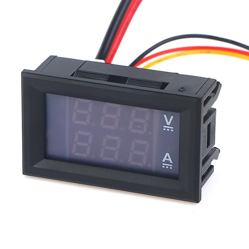 0.28" Светодиодный DC0-100V 10A Цифровой вольтметр амперметр 2-в-1 Мультиметр Тестер Детектор Двойной светодиодный дисплей Автомобильный