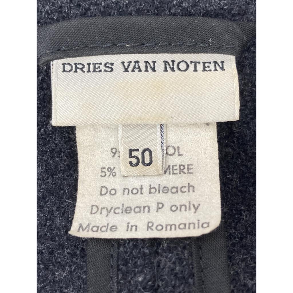 DRIES VAN NOTEN [Archive] 1990-Early 2000 Leica Period Black Woolwork Jacket Jacket 50 blackUsed