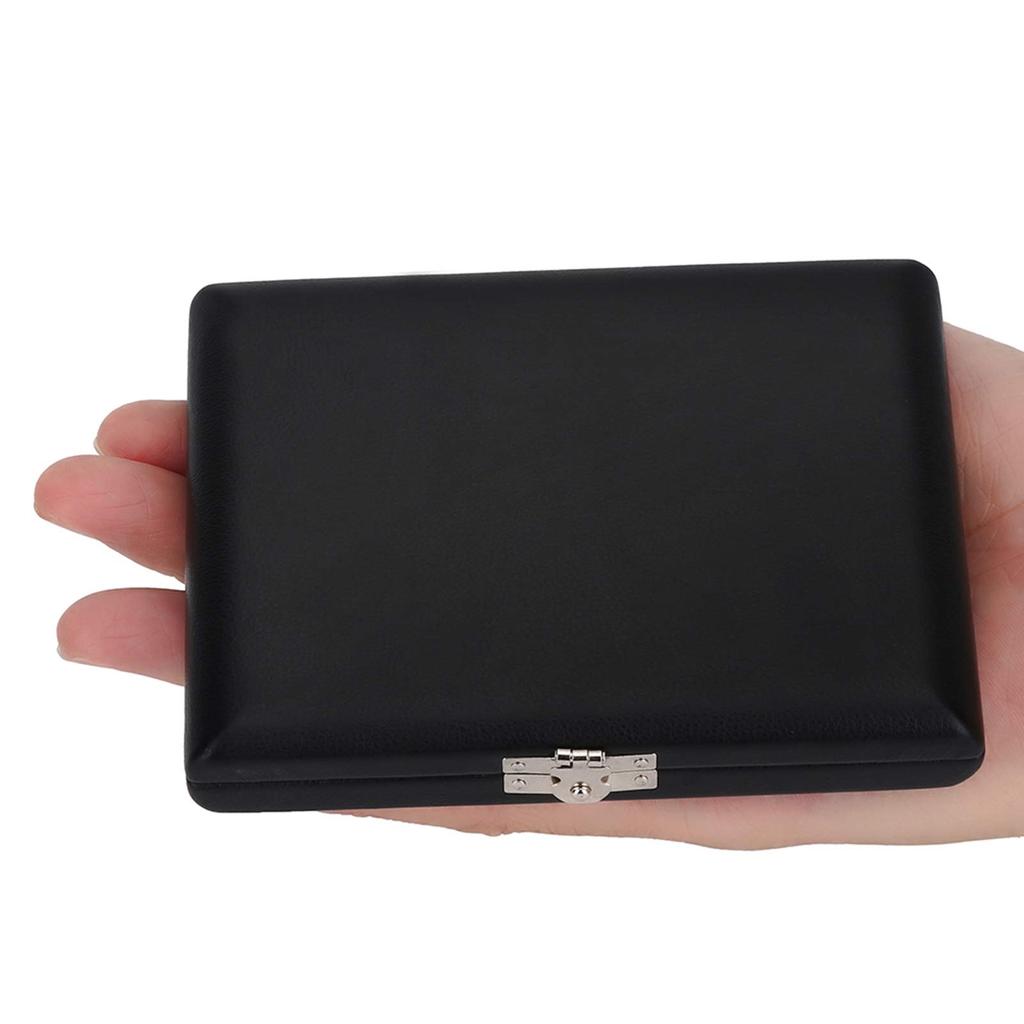 Saxophone Reed Case, Wooden Saxophone Reed Case, PU Saxophone Reed Case, Easy to Clean, Reed Storage Case, Reed Box, Slightly Waterproof, for