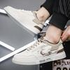 Мужская корейская повседневная обувь Летняя Новая Мягкая подошва Нескользящая Для прогулок на свежем воздухе Студенческая Плоская обувь Модная Молодежная Спортивная Кеды