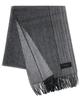 Cashmee Cashmere Stripe Single Reversible Scarf Becrux Cashmere 100% Two-Face / 3-Color (Black (ST03))