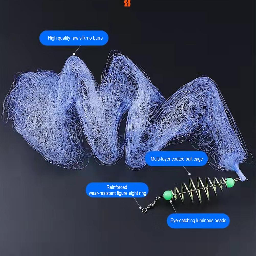Trap Fishing Net Fishnet Floating Throwing Fishing Explosion Hook Mesh Trap Net Supplies Fishing Accessories