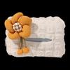 Bow Flower Car Tissue Box Hanging Type Paper Organizer Storage Bag  for Car Back Seat