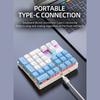 Wired Mechanical 33-Key Numeric Keypad With Multi-Color Lights Shaft Laptop Numeric Keyboard Accessories External Keyboard