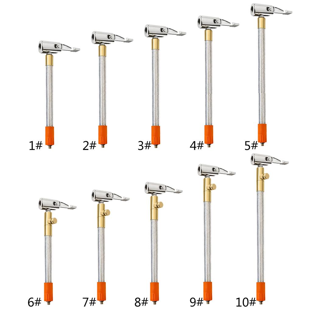 M6 Threaded Tire Inflator Hose Extension Tube Bike Car Tyre Locking Air Chuck Adapter For Inflatable Air Pump Motorcycle