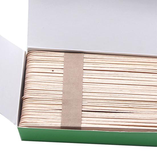 50Pcs Одноразовый деревянный шпатель для удаления волос на теле