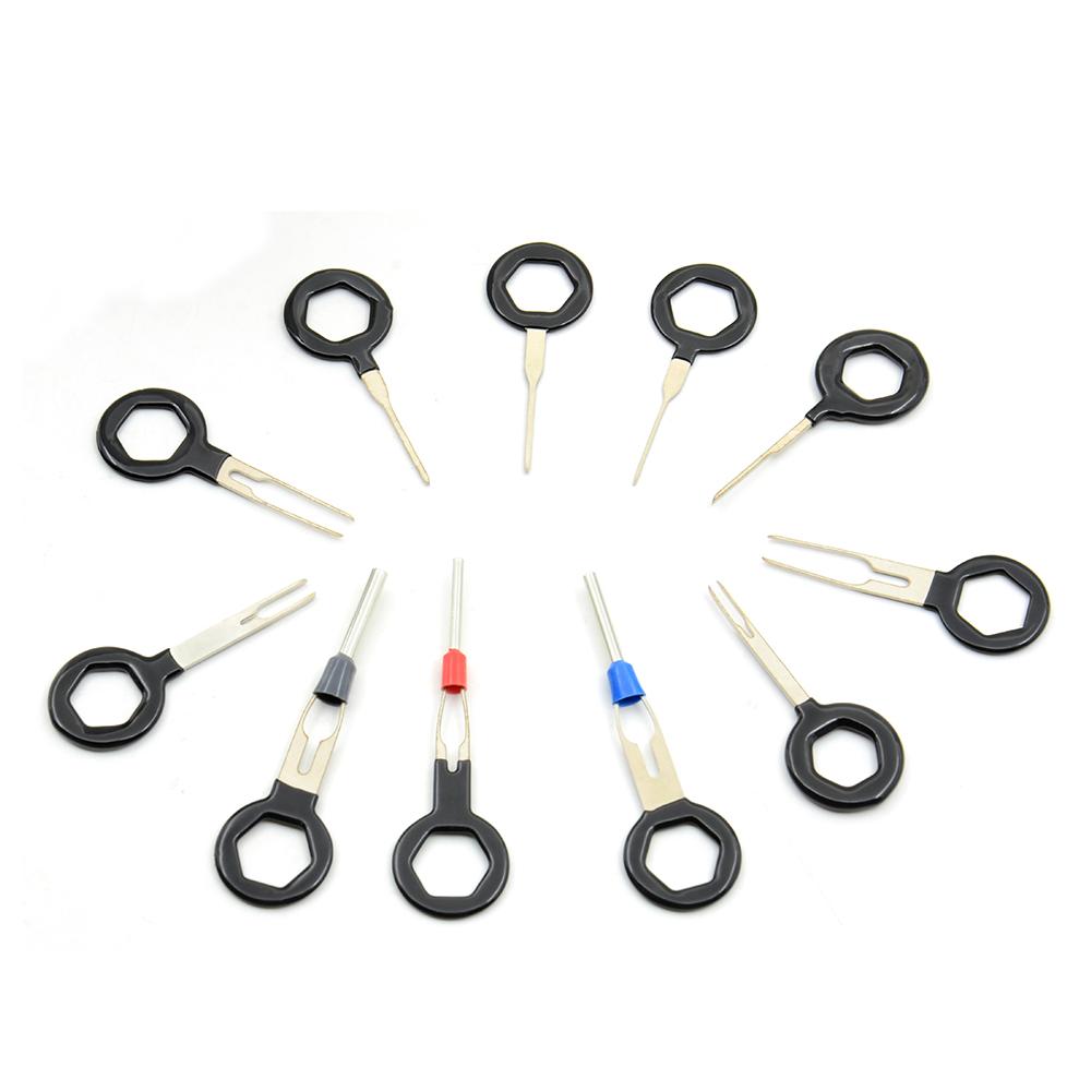 Auto Car Plug Circuit Board Wire Harness Terminal Extraction Pick Connector Crimp Pin Back Needle Remove Tool Set