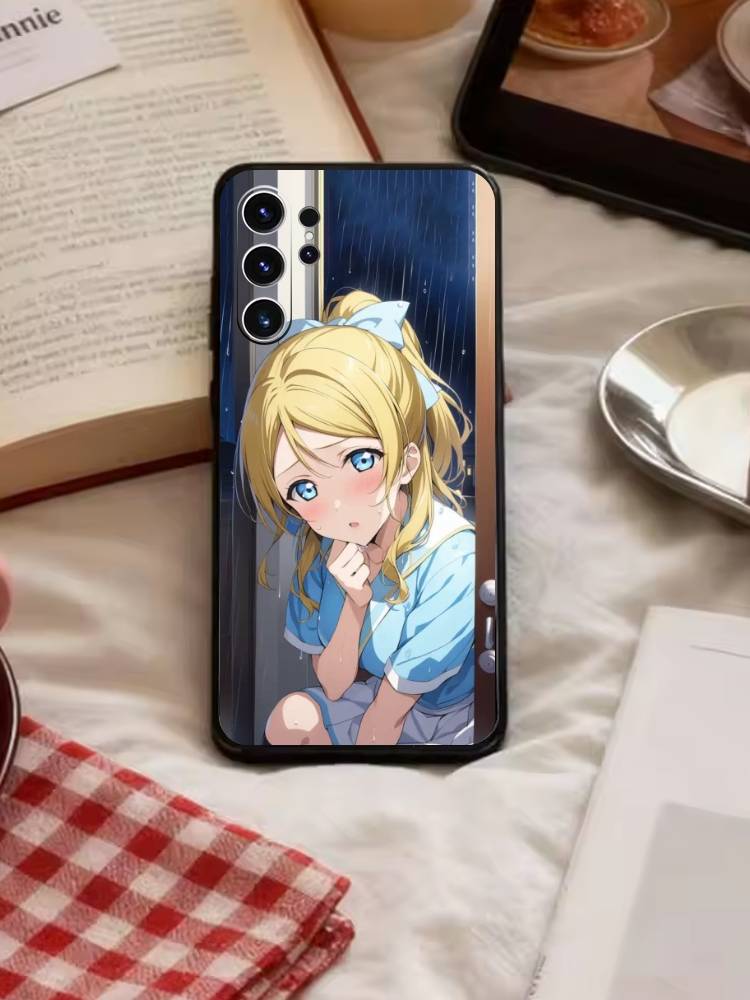Чехол для телефона Love Live Асака Карин для Samsung S26, S25, S24, S23, S22, S21, S20, S30, Ultra, Plus, Fe, Note, 5G Черный